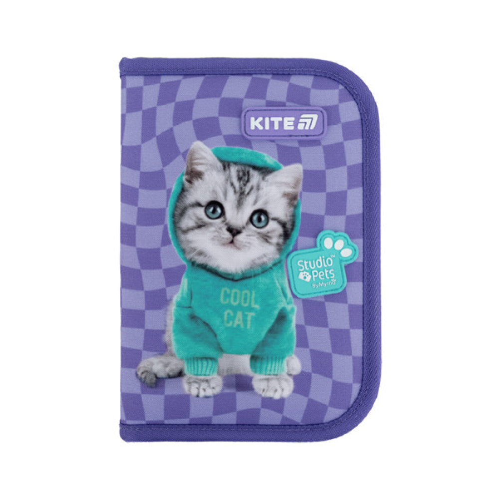 Пенал Kite 622-2 Studio Pets, 1 відділення, 2 відворот (SP25-622-2)