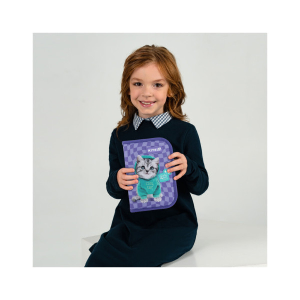 Пенал Kite 622-2 Studio Pets, 1 відділення, 2 відворот (SP25-622-2)