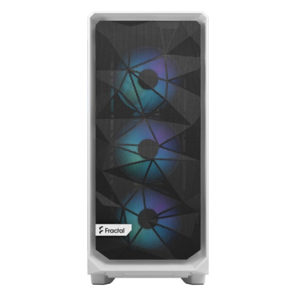 FRACTAL DESIGN Meshify 2 Compact RGB White TG (FD-C-MES2C-08)