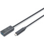 Дата кабель USB 3.2 AF to USB-C 5.0m Gen2 Active 10G Digitus (DA-73113)