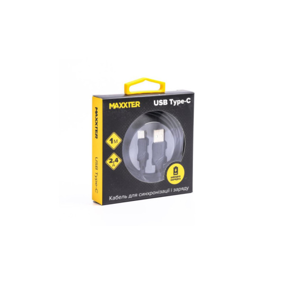 Дата кабель USB 2.0 AM to USB-C 2.0m Maxxter (UB-C-USB-02-2m)
