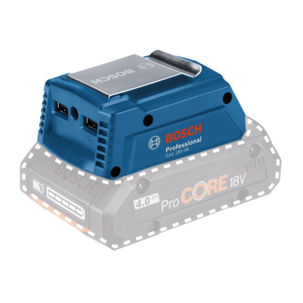 Адаптер USB для батареї Bosch Professional GAA 18V-48, 2.4А