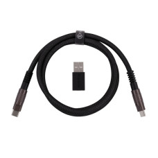 Дата кабель USB-C + USB A to USB-C 1.0m Double-Sleeved Geek black Keychron (CAB21_KEYCHRON) Дата кабель USB-C + USB A to USB-C 1.0m Double-Sleeved Geek black Keychron (CAB21_KEYCHRON)