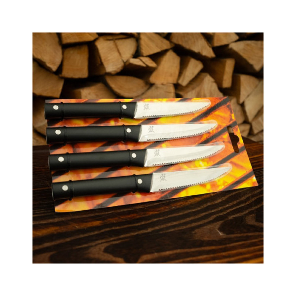Столовий ніж Gefu BBQ для стейків Набір 4 шт (89155)