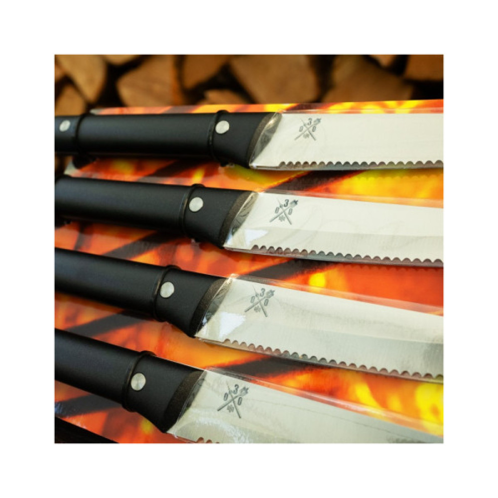 Столовий ніж Gefu BBQ для стейків Набір 4 шт (89155)