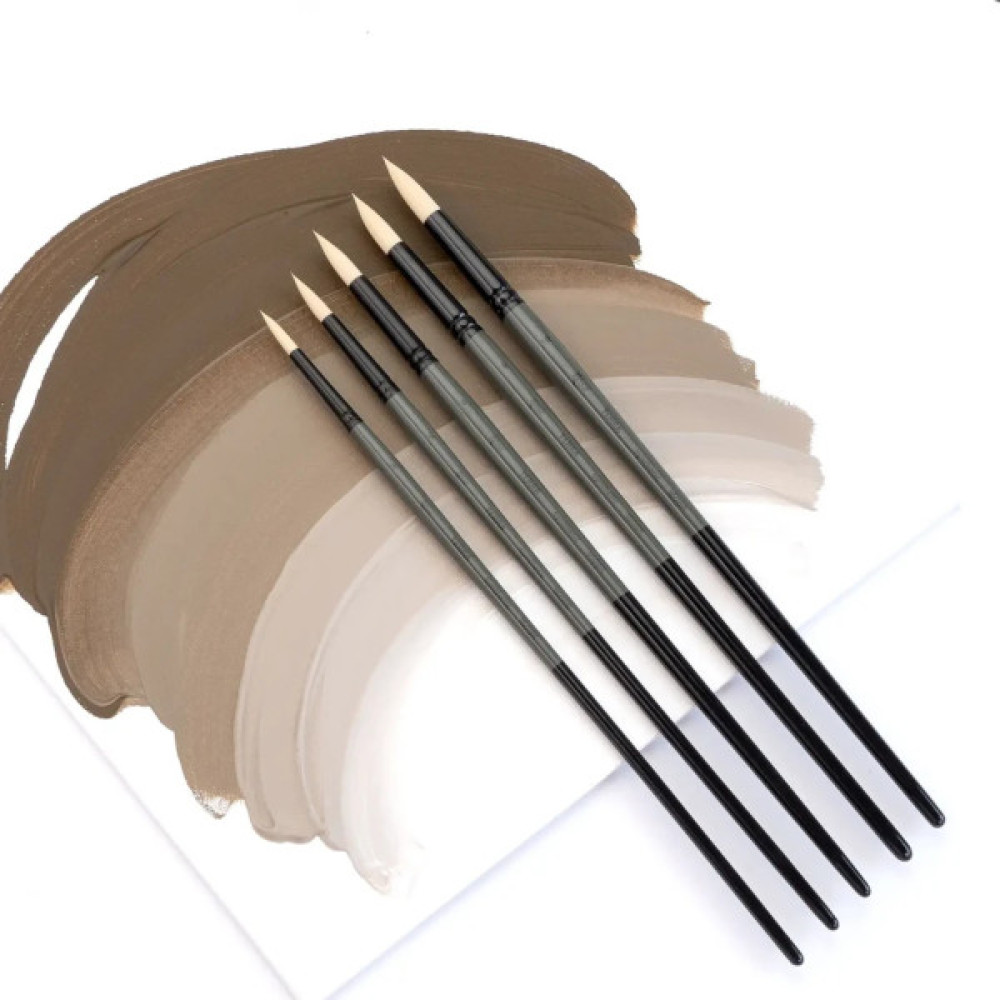 Пензлик для малювання Rosa Синтетика кругла, TERRA 1608R, №2 (4823098533702)