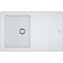 Мийка кухонна Franke Basis, фраграніт, прямокутник, з крилом, 780х500х200мм, чаша - 1, накладна, BFG 611-78, білий