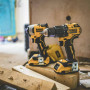 Набір із двох акумуляторних інструментів DeWalt 18В XR дриль-шурупокрут DCD709 шурупокрут ударний DCF80 акб 2х2А·год ЗП та кейс 5.9кг