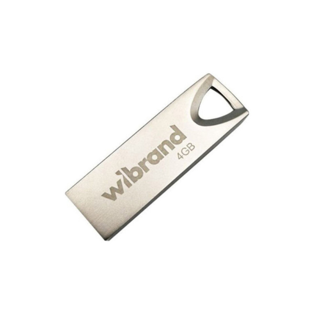 USB флеш накопичувач Wibrand 4GB Taipan Silver USB 2.0 (WI2.0/TA4U2S)