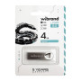 USB флеш накопичувач Wibrand 4GB Taipan Silver USB 2.0 (WI2.0/TA4U2S)
