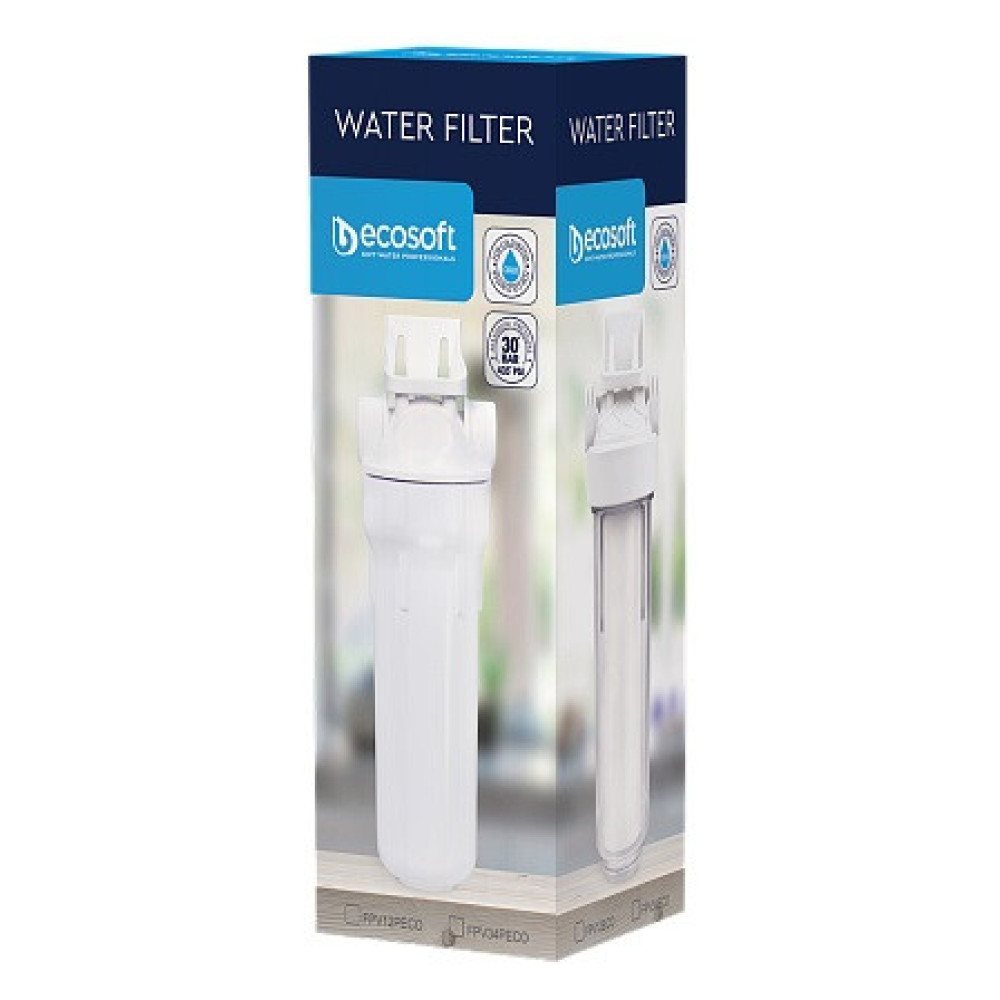 Фільтр магістральний Ecosoft 10", підключення 1/2, з поліпропіленовим картриджем