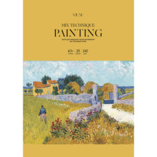 Папір для малювання Школярик для змішаних технік MUSE, A3 20 аркушів 240г/м2 (PD-A3-074)