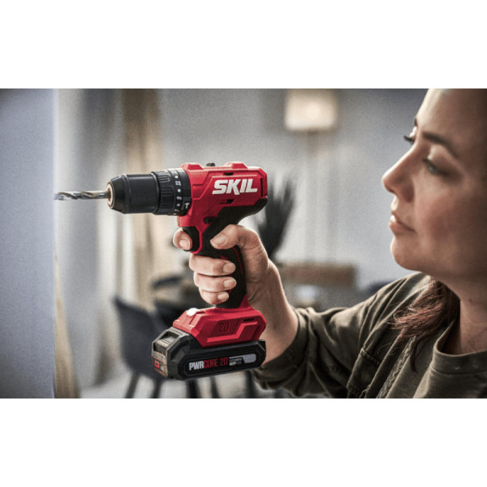 Шурупокрут-дриль ударний акумуляторний SKIL 3021 CA 20В 55Нм 450·1700об/хв 0.92кг без АКБ та ЗП