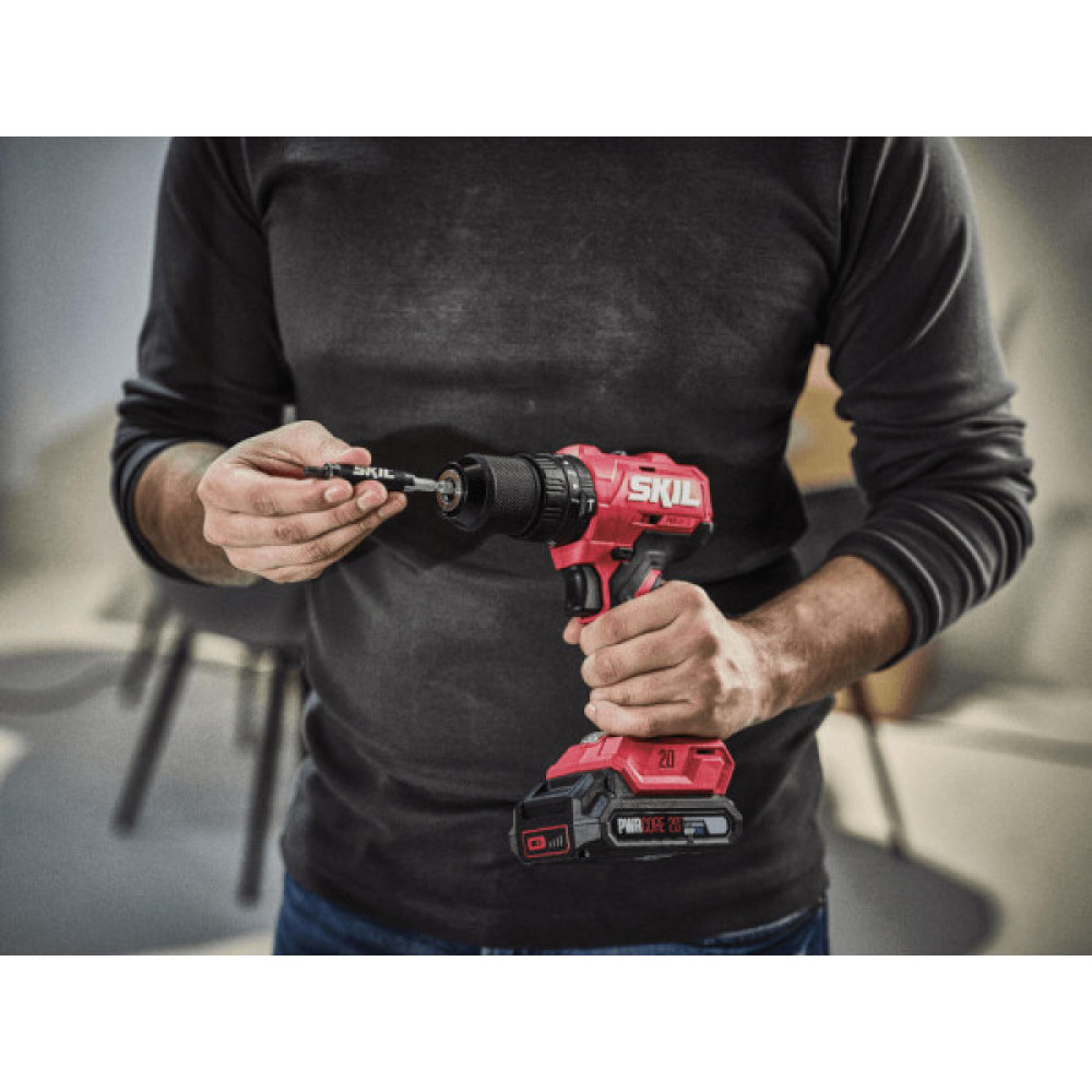 Шурупокрут-дриль ударний акумуляторний SKIL 3021 CA 20В 55Нм 450·1700об/хв 0.92кг без АКБ та ЗП
