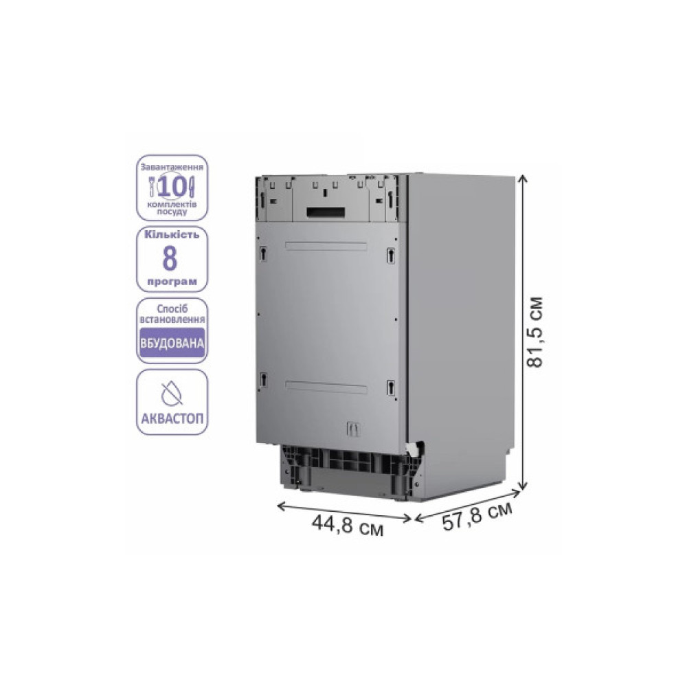 Посудомийна машина PRIME Technics PDW 45108 RBI