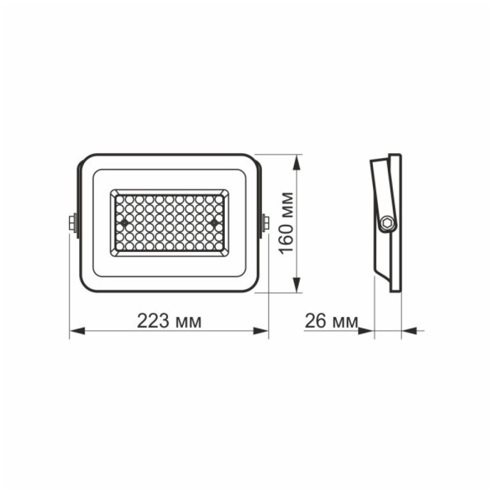 Прожектор Videx LED  50W 5000K 220V (VL-F2e-505W)