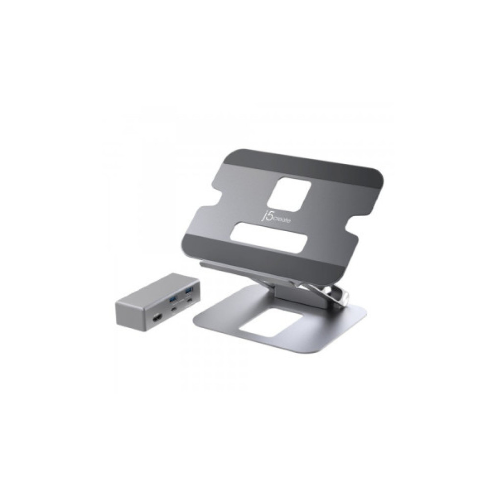 Порт-реплікатор J5create Dock-Station USB-C 6-in-1 (HDMI/PD/USB-A/USB-C) (JTS327-N)