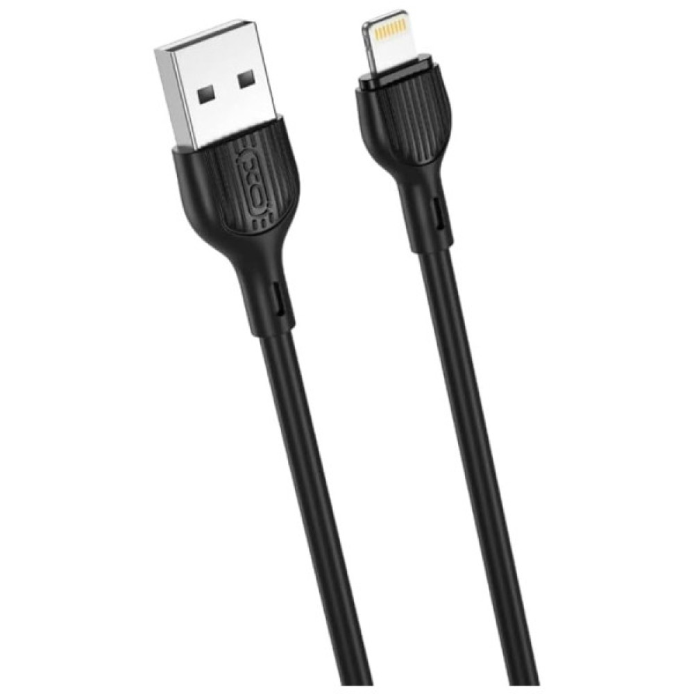 Дата кабель USB 2.0 AM to Lightning 1.0m 2.1A black XO (XO-NB200-L-1-BK)