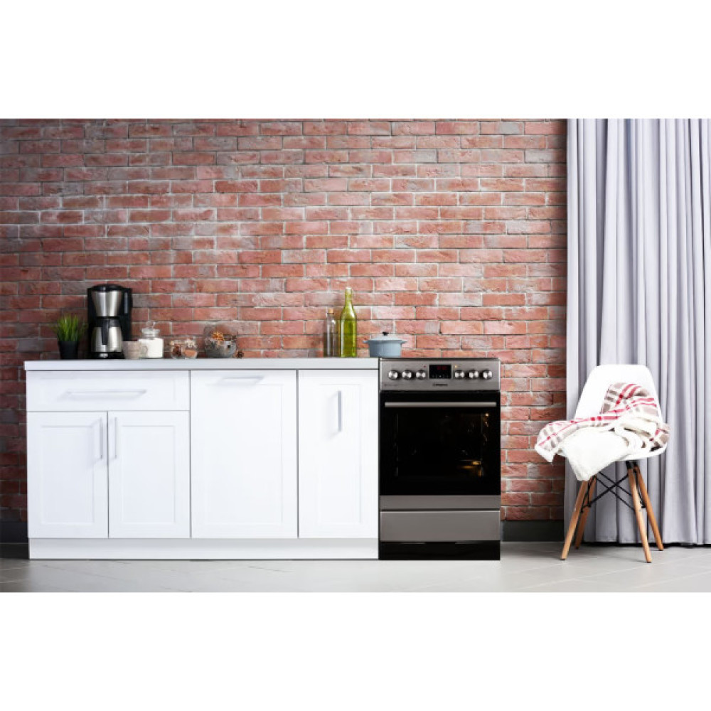 Плита Hansa комбінована, 65л, 50x60см, дисплей, конвекція, чавун, нерж