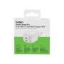Зарядний пристрій Belkin 2xUSB-C PD50W GaN PPS white (WCH019KQWH)