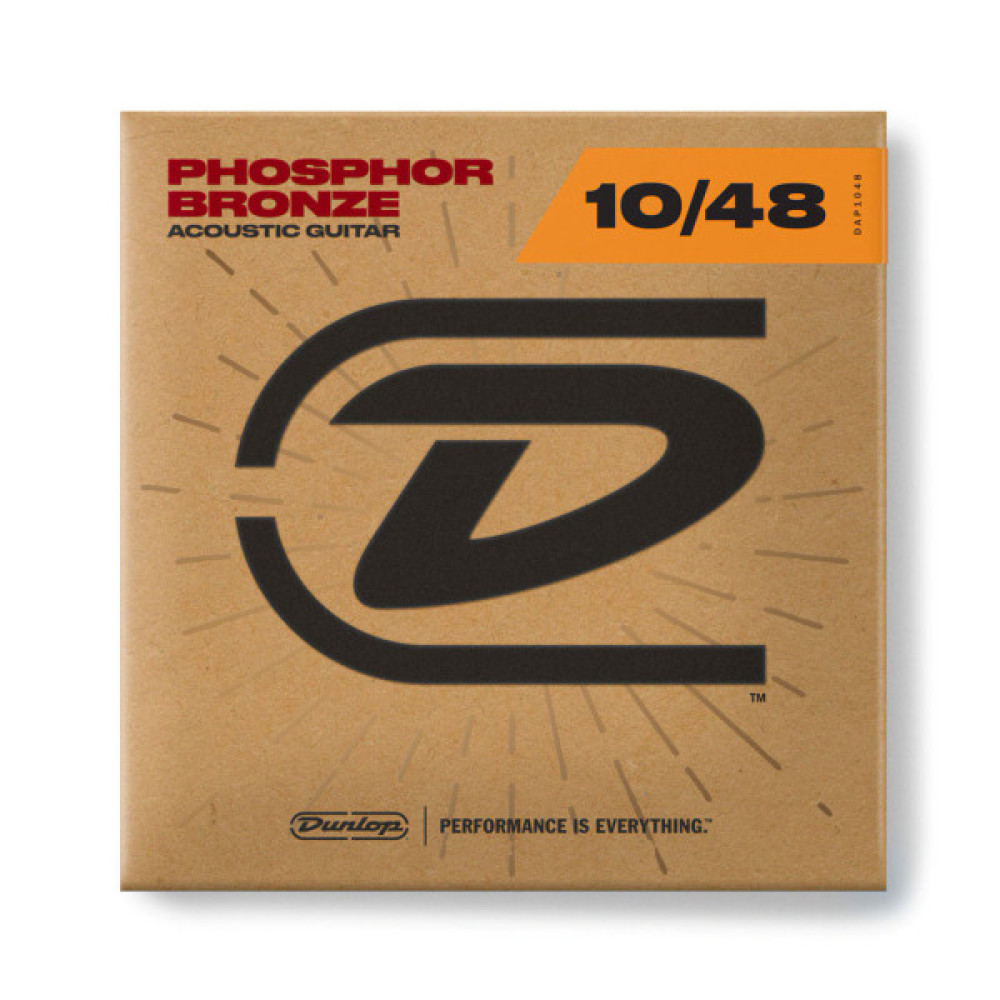Струни для гітари Jim Dunlop Phosphor Bronze Acoustic Guitar Strings (10-48) (DAP1048)