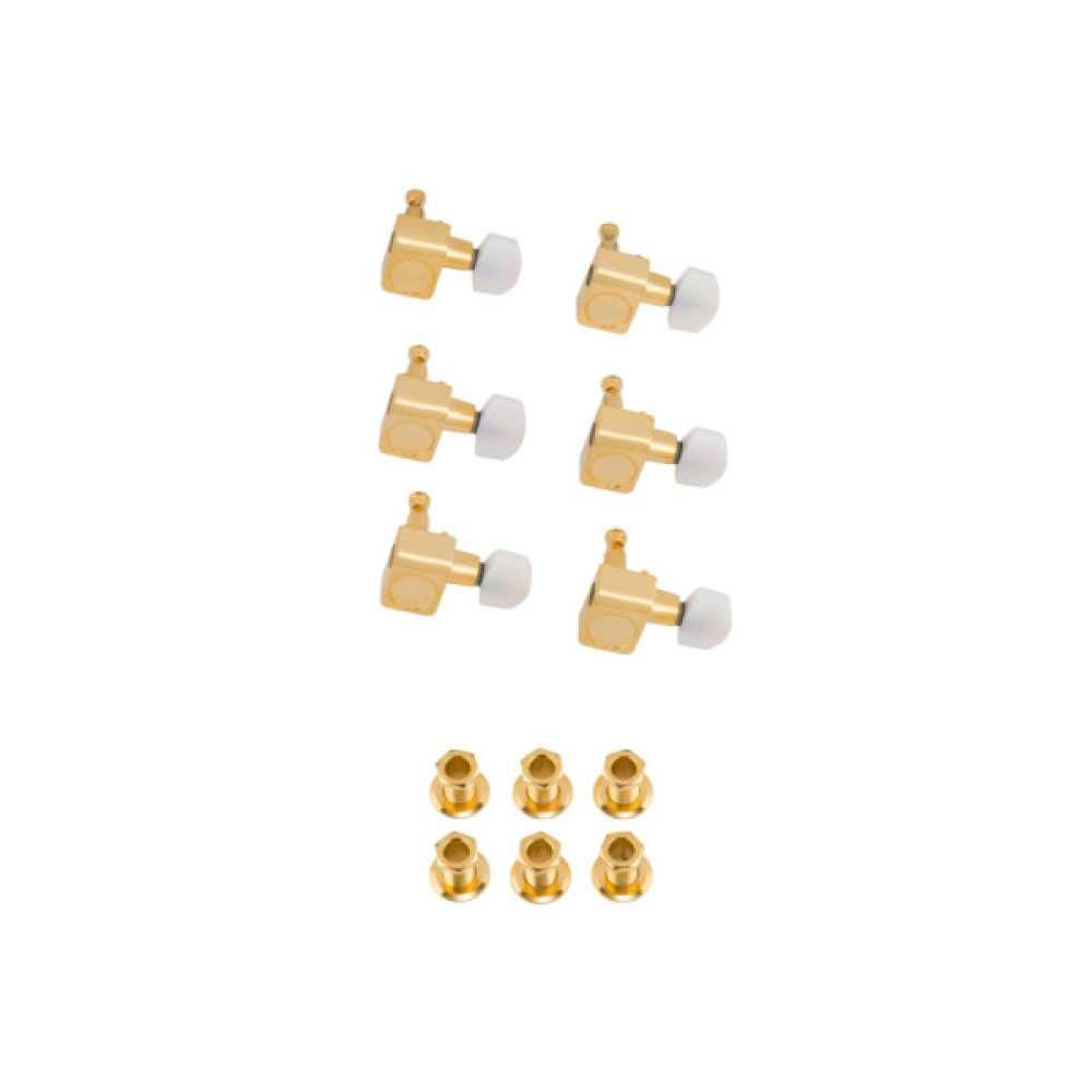 Кілки для гітари Fender Deluxe Cast/Sealed Guitar Tuning Machines With Pearl Buttons Set (235386)