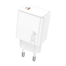 Зарядний пристрій BOROFONE BA77A Insightful USB-C PD30W White (6941991101274)