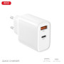 Зарядний пристрій XO 1xUSB-C PD30W + 1xUSB QC3.0 (XO-QC16) Зарядний пристрій XO 1xUSB-C PD30W + 1xUSB QC3.0 (XO-QC16)