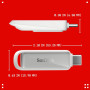 USB флеш накопичувач SanDisk 128GB Phone Drive Arctic White Type-C USB 3.2 (SDIXS0N-128G-GN6NE)