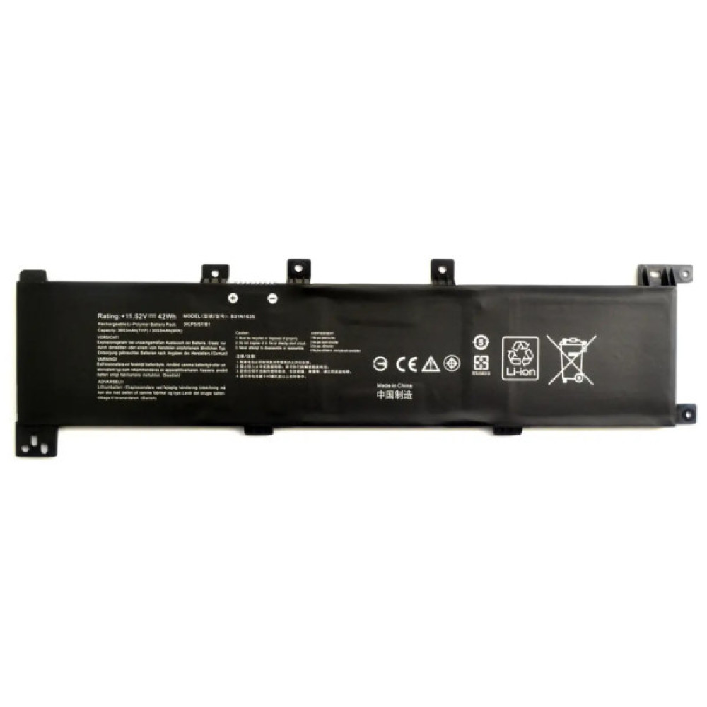 Акумулятор до ноутбука Asus VivoBook N705 B31N1635, 3653mAh (42Wh), 3cell, 11.52V AlSoft (A71112)