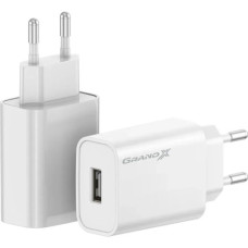 Зарядний пристрій Grand-X CH-550W Quick Charge USB QC3.0 White (CH-550W)