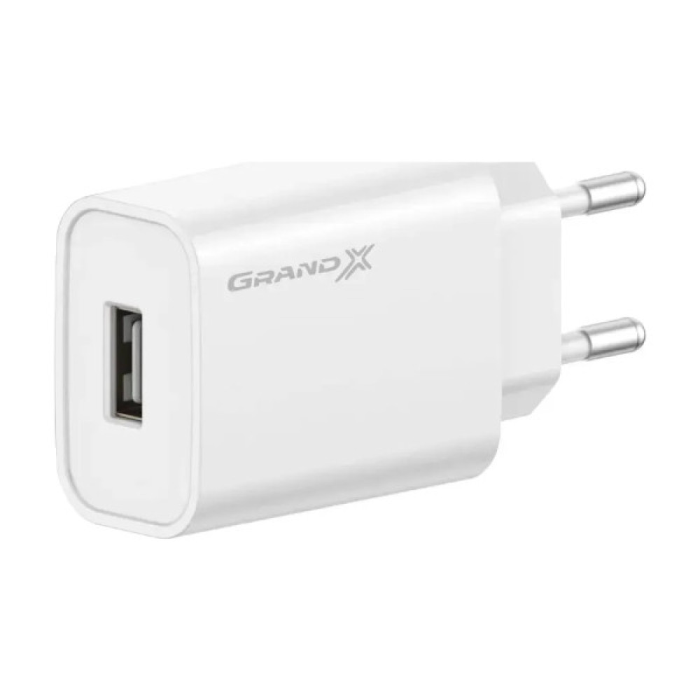 Зарядний пристрій Grand-X CH-550W Quick Charge USB QC3.0 White (CH-550W)