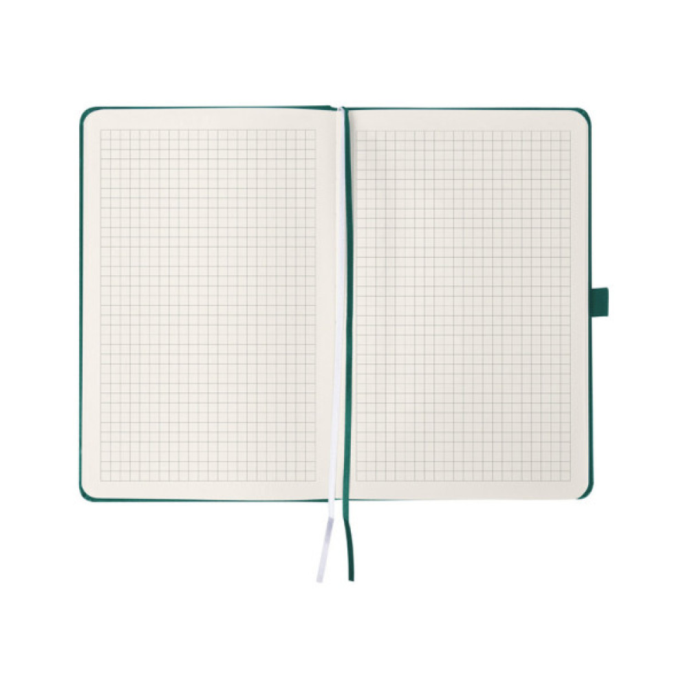 Книга записна Axent Partner 125x195 мм 96 аркушів, клітинка зелений ліс (8201-61-A)