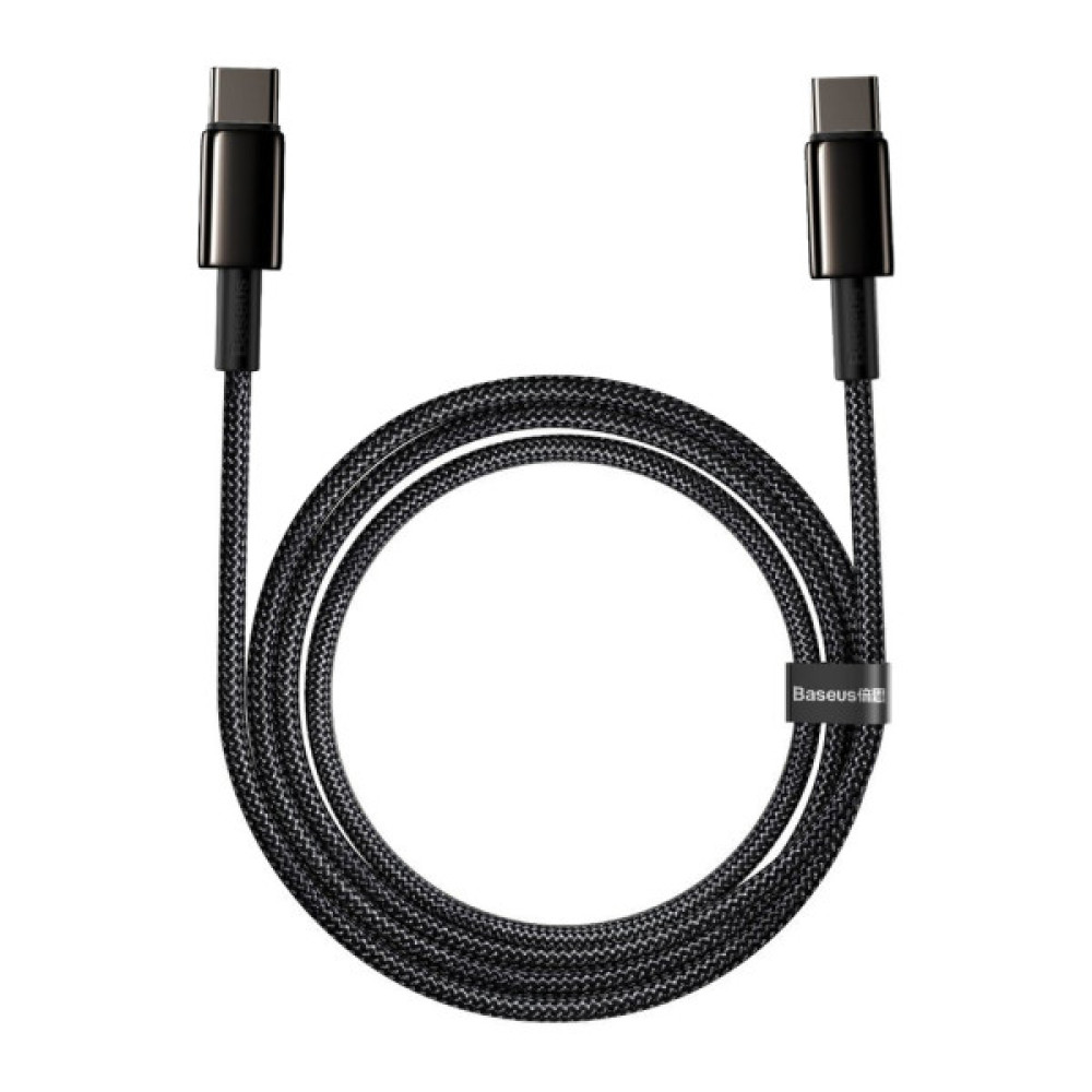 Дата кабель USB-C to USB-C 2.0m 100W black Baseus (CATWJ-A01)