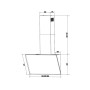 Витяжка кухонна Interline FIESTA WH A 60 TC/GL/A Витяжка кухонна Interline FIESTA WH A 60 TC/GL/A