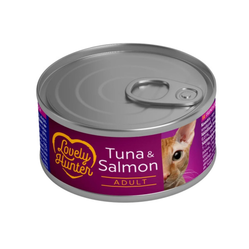 Консерви для котів Lovely Hunter Adult cats Tuna & Salmon 85 г (LHU45476)