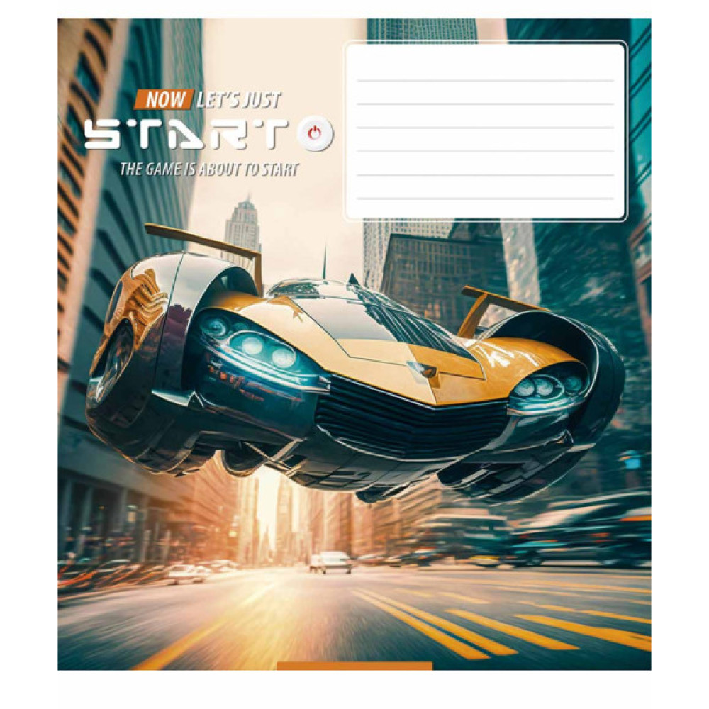 Зошит Школярик Let's start 18 аркушів клітинка (018-3411K)