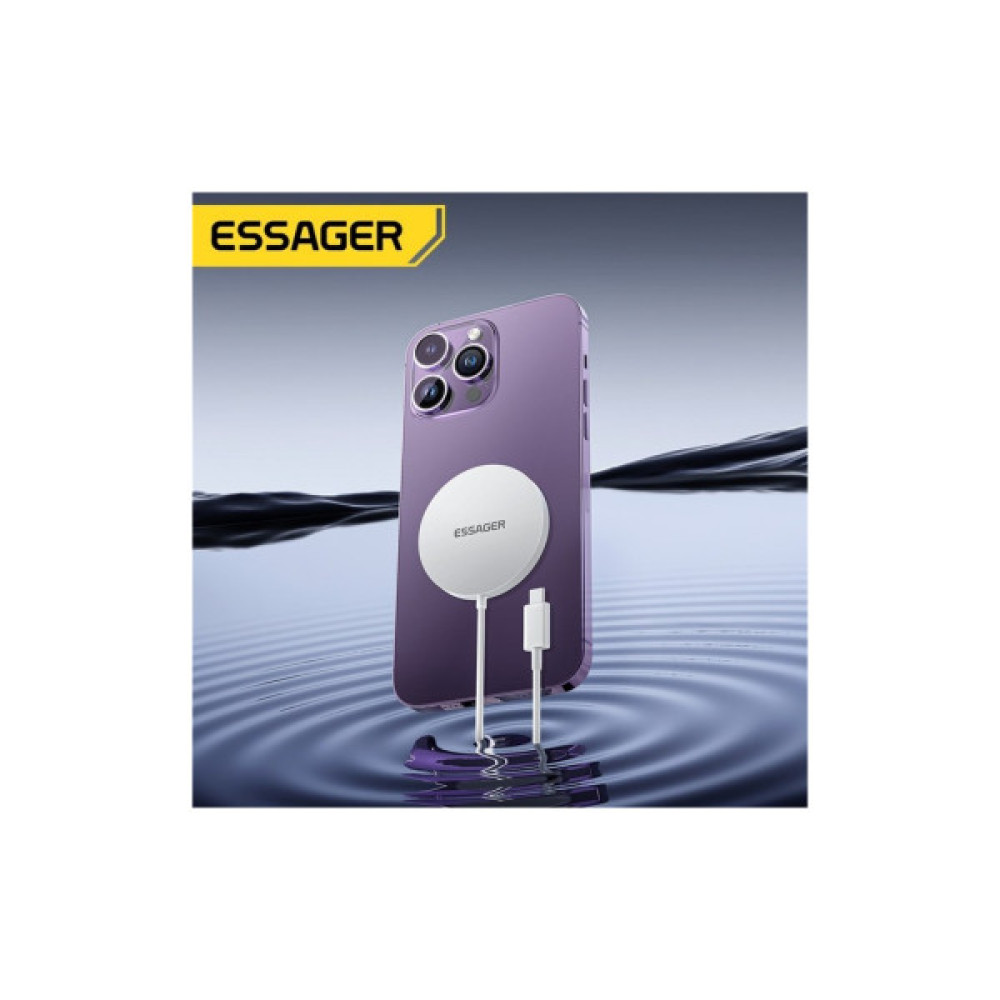 Зарядний пристрій Essager 2-in-1 wireless charger 15W white (EWXCX-CF02-Z)