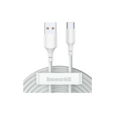 Дата кабель USB 2.0 AM to USB-C 1.5m 5A Simple WisdomKit (2PCS) white Baseus (TZCATZJ-02)