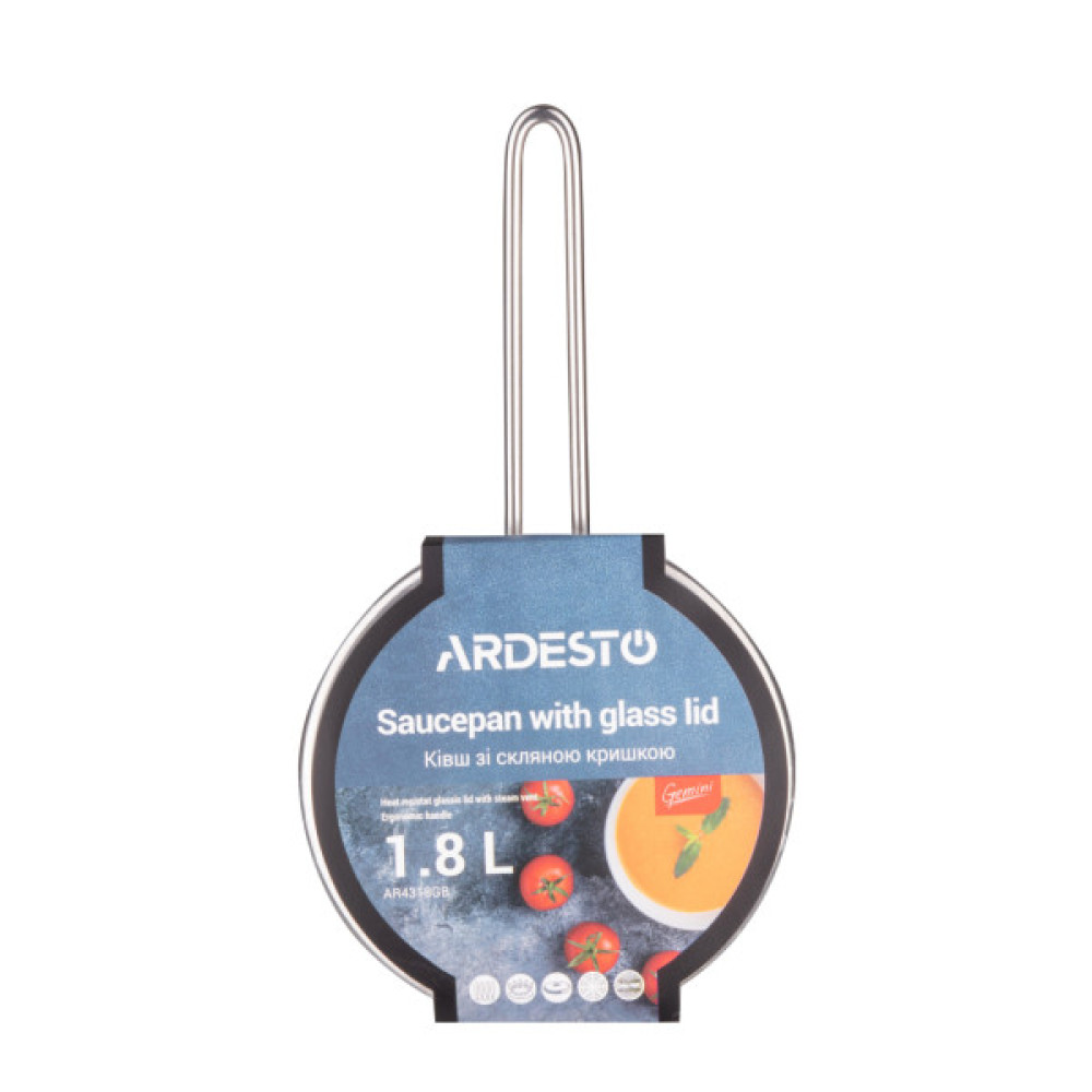Ківш ARDESTO Gemini Liguria, 1.8л, нержавіюча сталь (AR4318GB)