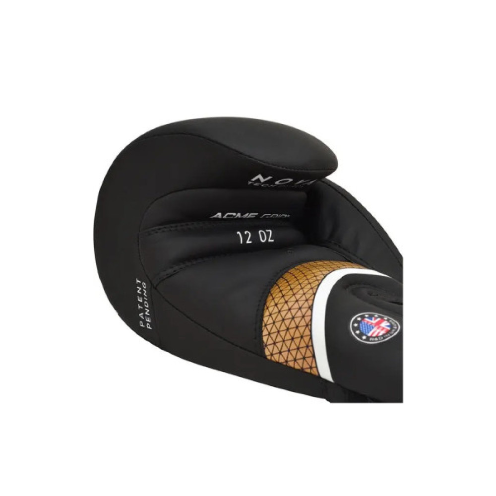 Боксерські рукавички RDX Aura Plus T-17 Black Golden 10 унцій (BGR-T17BGL-10OZ+)