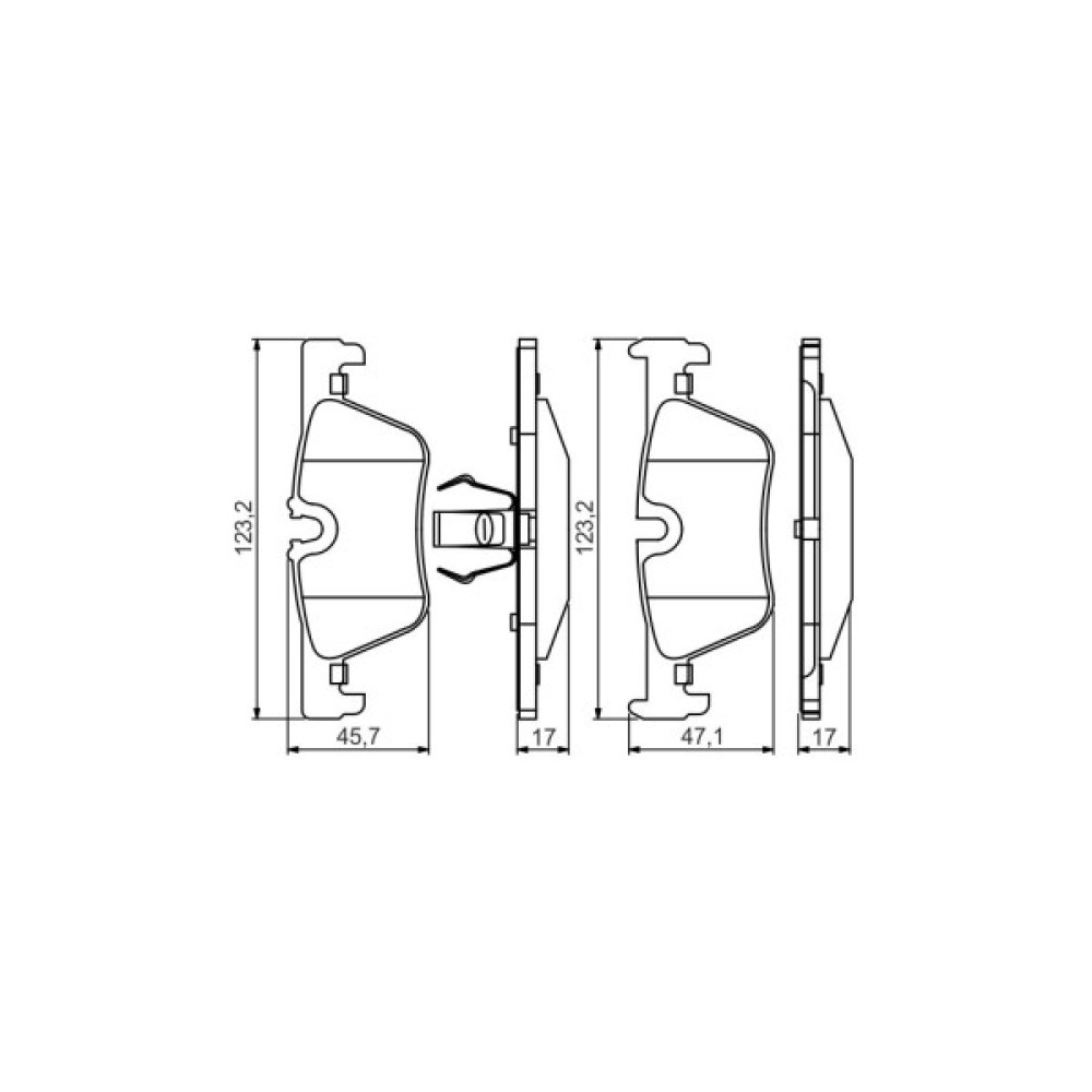 Гальмівні колодки Bosch 0 986 495 289