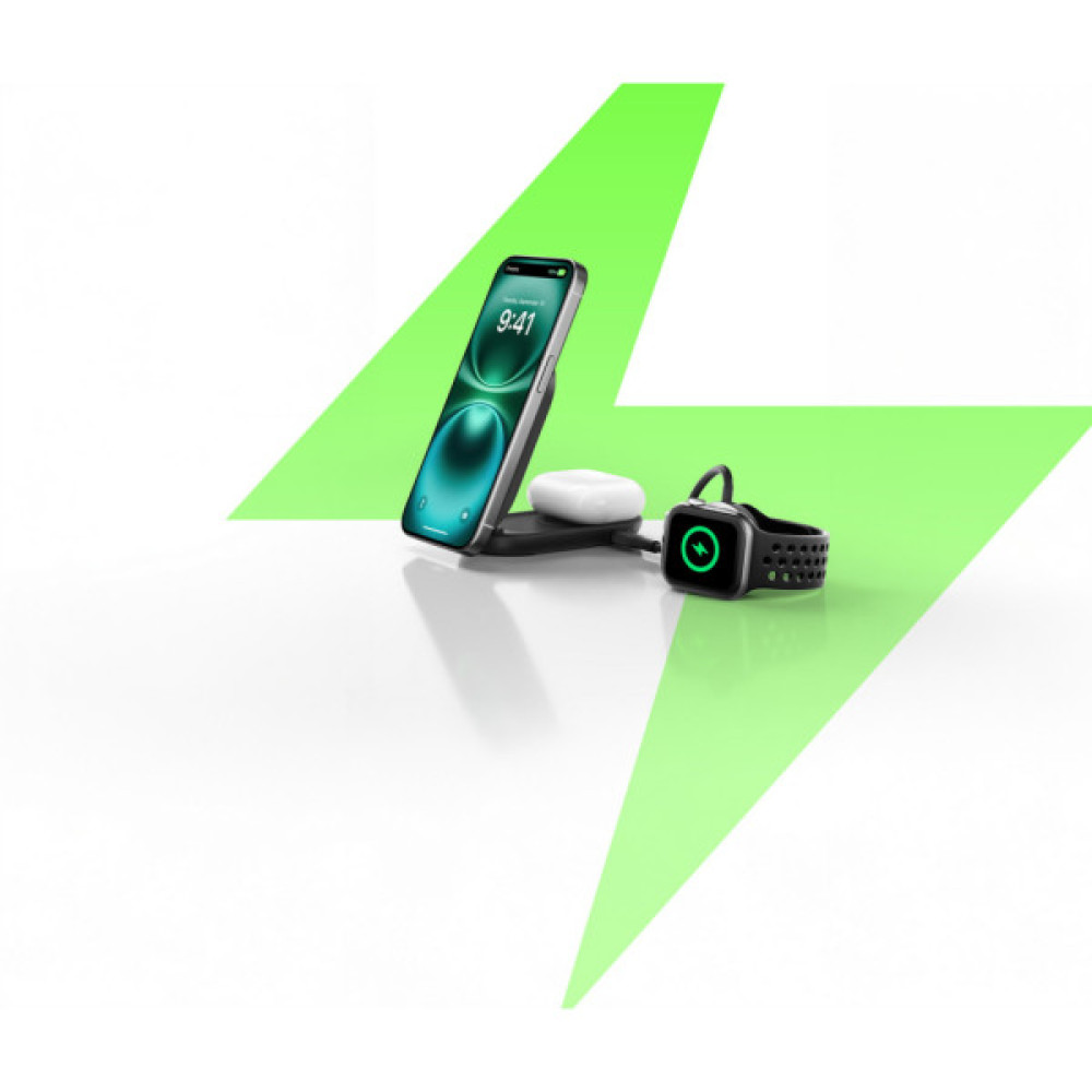 Зарядний пристрій Belkin UltraCharge Wireless 2-in-1 25W black (WIZ039KQBK)