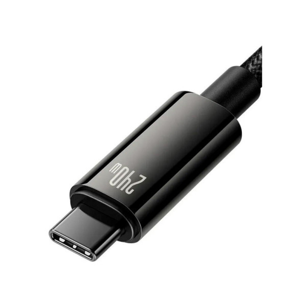Дата кабель USB-C to USB-C 1.0m 240W Black Baseus (CAWJ040001)