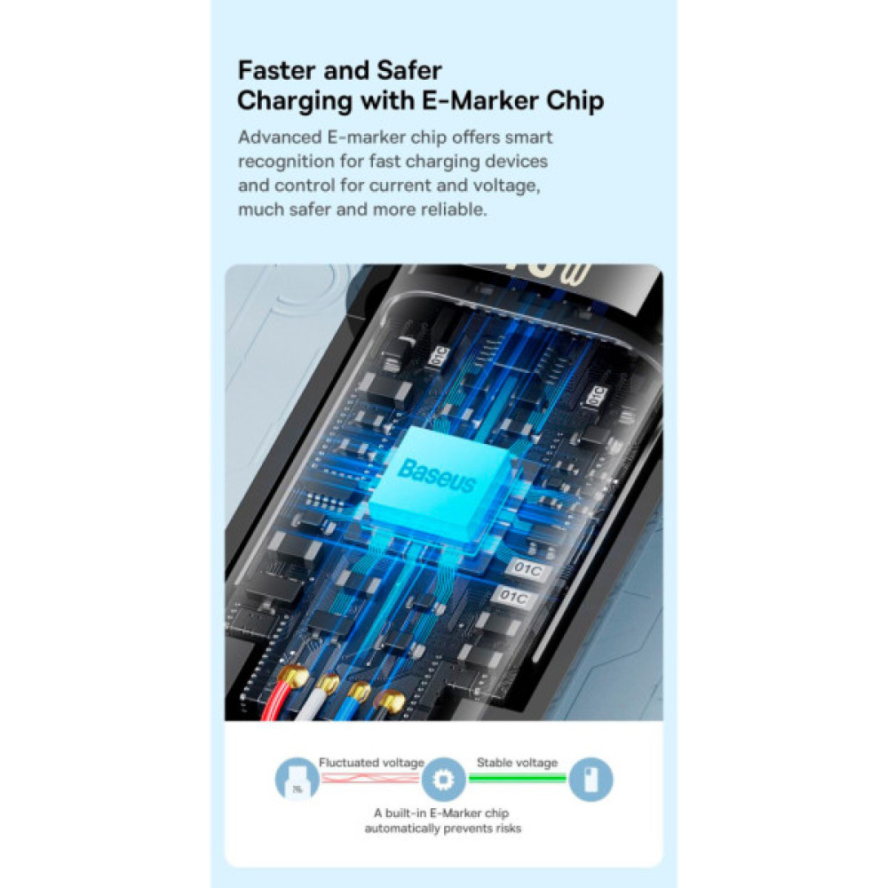 Дата кабель USB-C to USB-C 1.0m 240W Black Baseus (CAWJ040001)