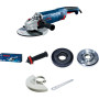 Шліфмашина кутова Bosch Professional GWS 24-230 JZ 230мм 2400Вт 6500об·хв 5.8кг плавн. пуск із системою захисту від пилу Cyclone Tech