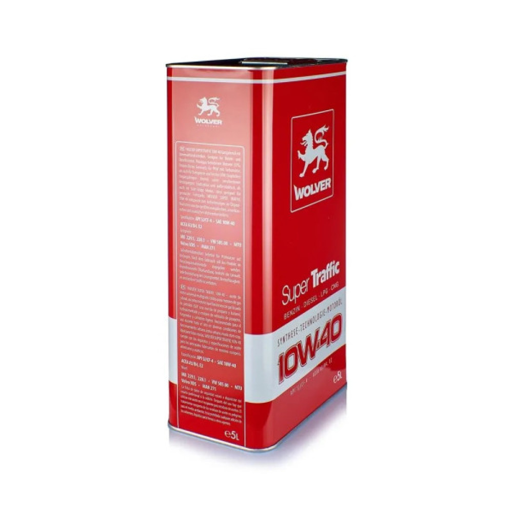 Моторна олива Wolver Super Traffic 10W-40 5л (4260360942501)