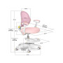 Дитяче крісло Evo-kids Mio Air Pink (Y-307 KP) Дитяче крісло Evo-kids Mio Air Pink (Y-307 KP)