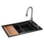 Мийка кухонна GRANADO Basic Artes black shine (+ змішувач Campo LUX inox + дозатор Redondo inox + коши (ksg1101) Мийка кухонна GRANADO Basic Artes black shine (+ змішувач Campo LUX inox + дозатор Redondo inox + коши (ksg1101)
