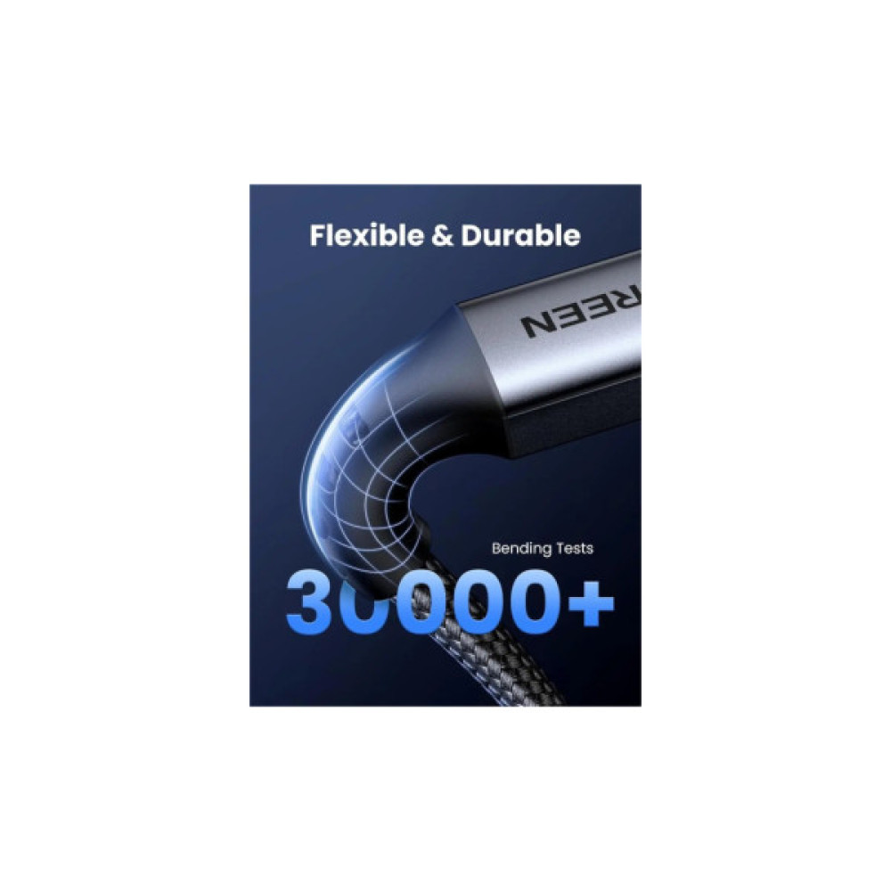 Дата кабель USB-C to USB-C 1.0m 60W US567 black UGREEN (15373)